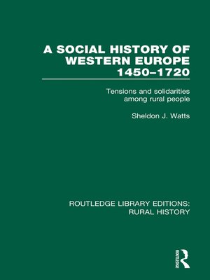 cover image of A Social History of Western Europe, 1450-1720